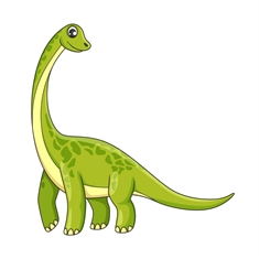 Large Brontosaurus Dinosaur Transparent Sticker | Hang from Ceiling | Stick to Wall | Match with Other Decor-8
